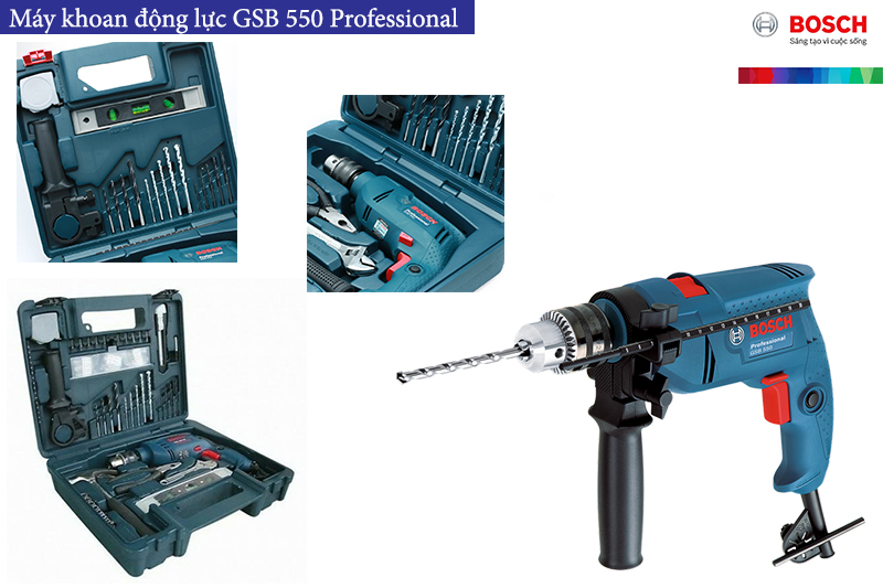 Image result for Bosch GSB 550 Set